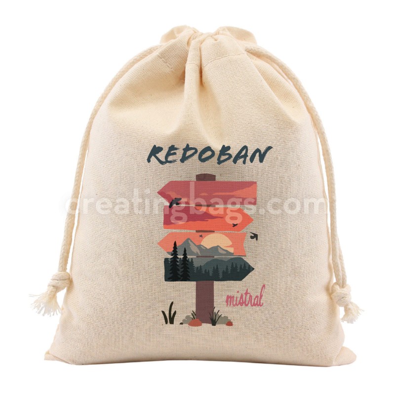 Pack of personalized cotton bags